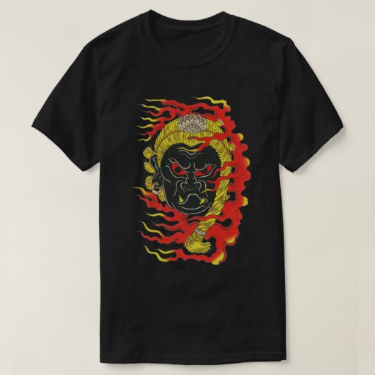 Ontwerpflash van Fudo Myoo-tattoo T-shirt (Design voorkant)