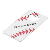 Ontwerpflesopening voor honkbal creditkaart flessenopener (Voorkant Gekanteld)