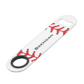 Ontwerpflesopening voor honkbal speed flessenopener (Voorkant Gekanteld)