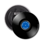Ontwerpflesopening voor vinylrecord button flesopener (Voorkant)