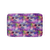 Ontwerpgroene, paarse waterverf badmat (Voorkant)