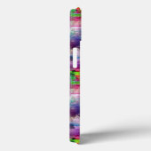 Ontwerpgroene, paarse waterverf Case-Mate iPhone case (Achterkant / Rechts)