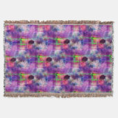 Ontwerpgroene, paarse waterverf deken (Voorkant)