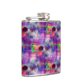 Ontwerpgroene, paarse waterverf heupfles (Rechts)