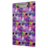 Ontwerpgroene, paarse waterverf klembord (Links)