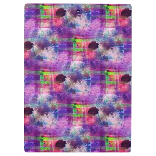 Ontwerpgroene, paarse waterverf klembord (Achterkant)