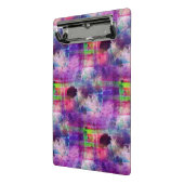 Ontwerpgroene, paarse waterverf mini klembord (Angled2)