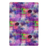 Ontwerpgroene, paarse waterverf mini klembord (Achterkant)