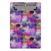 Ontwerpgroene, paarse waterverf mini klembord (Voorkant)