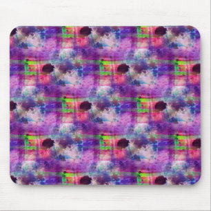 Ontwerpgroene, paarse waterverf muismat