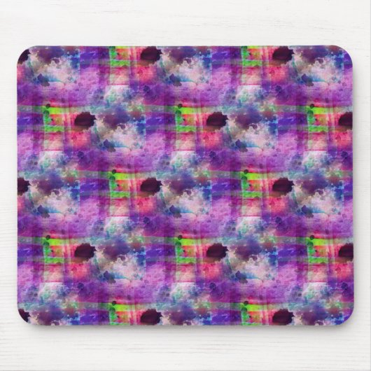 Ontwerpgroene, paarse waterverf muismat (Voorkant)