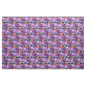 Ontwerpgroene, paarse waterverf stof (Fat Quarter)