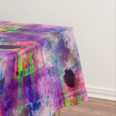 Ontwerpgroene, paarse waterverf tafelkleed (Voorbeeld)