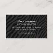ONTWERPHAARSTYLIST-VISITEKAARTJES VISITEKAARTJE (Achterkant)