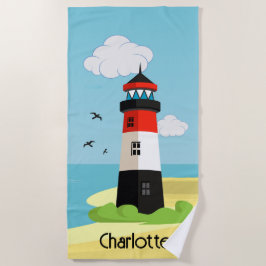 Ontwerphanddoek voor vuurtortendoek strandlaken
