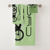 Ontwerphanddoekset fietsen bad handdoek (Insitu)