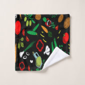 Ontwerphanddoekset voor multicore groenten bad handdoek (Wasdoekje)