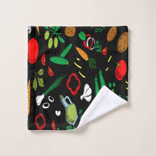 Ontwerphanddoekset voor multicore groenten bad handdoek (Wasdoekje)