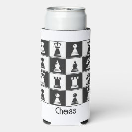 Ontwerphandtas met schaakstukken, Koelbox Seltzer Blikjeskoeler