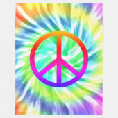 Ontwerphandtas voor vingerafdrukken van tie-kleure fleece deken (Voorkant)