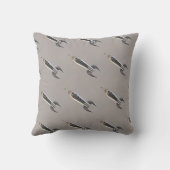 Ontwerphandtekening van de Rocket Pillow-tekening Kussen (Achterkant)