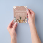 Ontwerphonden voor zakelijke Waterverf looppas Flyer (Hand)