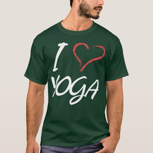 ONTWERPI Love Yoga cadeau T-shirt (Voorkant)