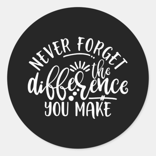 Ontwerpideaal voor de waardering van leraren ronde sticker (Voorkant)