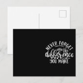 Ontwerpidee voor waardering voor leraren briefkaart (Voorkant / Achterkant)