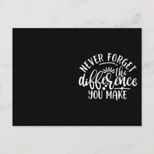 Ontwerpidee voor waardering voor leraren briefkaart