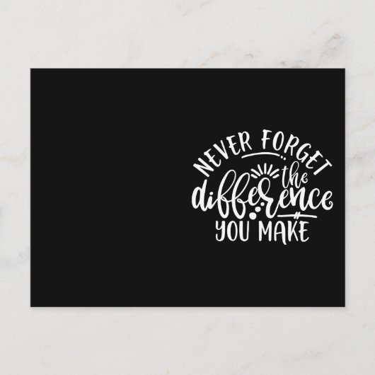 Ontwerpidee voor waardering voor leraren briefkaart (Voorkant)