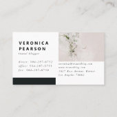 Ontwerpillustratie van waterverf Hair Mode Visitekaartje (Achterkant)