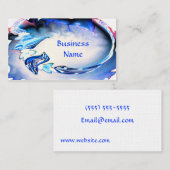 Ontwerpjuwelen in de schaduw van blauwe Visitekaar Visitekaartje (Voorkant / Achterkant)