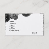 Ontwerpkaart Retro Visitekaartje (Achterkant)