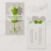 Ontwerpkaart voor dress-vormwijziging en -Mode gro Visitekaartje (Voorkant / Achterkant)