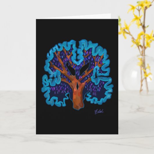 Ontwerpkaart voor hersenbomen kaart (Gele Bloem)