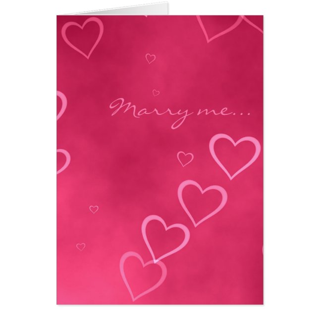 Ontwerpkaart voor roze harten (Voorkant)