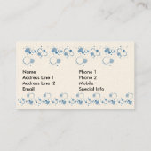 Ontwerpkaarten voor bedrijven of profielen visitekaartje (Achterkant)