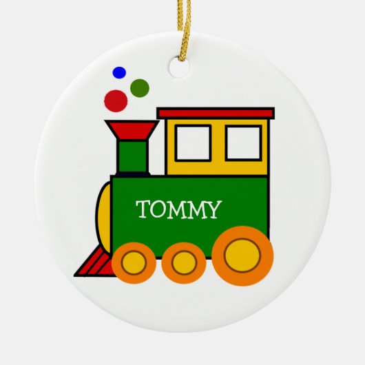 Ontwerpkeramisch Ornament van de treinmotor (Voorkant)