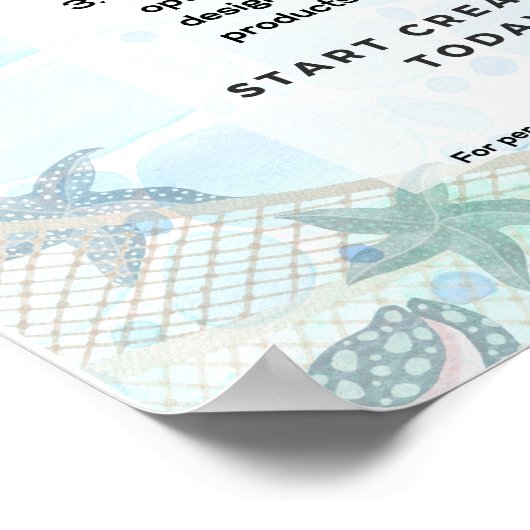 Ontwerpkeurmerk voor eigenlijke kustgebeurtenissen poster (Hoek)