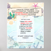 Ontwerpkeurmerk voor eigenlijke kustgebeurtenissen poster (Voorkant)