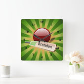 Ontwerpklok voor cricketpoorten vierkante klok (Huis)