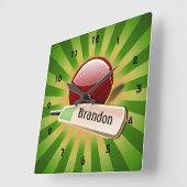 Ontwerpklok voor cricketpoorten vierkante klok (Hoek)