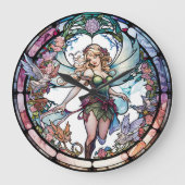 Ontwerpklok voor Glas in lood Grote Klok (Voorkant)