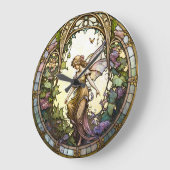 Ontwerpklok voor Glas in lood Grote Klok (Hoek)