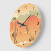 Ontwerpklok voor woestijncactus grote klok (Hoek)