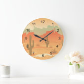 Ontwerpklok voor woestijncactus grote klok (Huis)