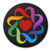 Ontwerpknop van liefde en eenheid keramische knop (Voorkant)