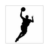 Ontwerpknop voor Basketball Player Rubberstempel (Afrduk)