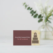 Ontwerpkoeken/bakken Visitekaartje (Staand voorkant)